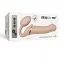 Безремневий страпон Strap-On-Me Vibrating Flesh L регульований з вібрацією та з пультом ДК діаметр 3.7 см - мініатюра 6
