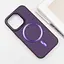 Шкіряний чохол Epik SnapCase with MagSafe для Apple iPhone 13 Pro Max 6.7 Dark Purple - мініатюра 3