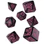 Набір кубиків Call of Cthulhu 7th Edition Black & magenta Dice Set , 7 шт. (SCTR3P) - мініатюра 1