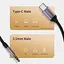 Аудіо-перехідник Type-C to AUX Mini-Jack 3.5 mm Essager 1М Кабель Аукс на Тайп-С (USB-C) Black-Grey (695523740259) - мініатюра 6