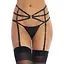 Пояс для чулок Leg Avenue Rhinestone garterbelt Black One Size - миниатюра 1