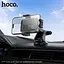 Автотримач для телефона HOCO H79 Vista push-type car holder (center console) Black Metal Gray - мініатюра 8