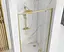 Душевые двери Rea Rapid Swing 90 brushed gold REA-K2502, прозрачный, золотой - миниатюра 5