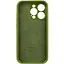 Чохол Epik Silicone Case Full Camera Protective AA для Apple iPhone 15 Pro Max 6.7 Зелений/Dark Olive - мініатюра 4