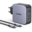 Зарядний пристрій 3xUSB 140W 2хUSB-C+USB-A Gan CD289 with C to C Cable 1.5 м Gray Ugreen - мініатюра 3