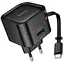 МЗП Hoco C154A Changer With Retractable Cable Type-C PD20W+QC3.0 (1USB-C) Black - мініатюра 1