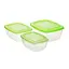 Набір пластикових контейнерів для зберігання харчових продуктів (0.6 л/1 л/1.5 л) 87934 - мініатюра 9
