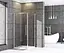 Душевая кабина без поддона Mixxus Premium Bevel SC01-90x90x195-TR хром прозрачное стекло 6 мм MI6863, Универсальная, прозрачная, хром - миниатюра 3
