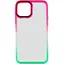 Чохол Epik TPU+PC Fresh sip series для Apple iPhone 13, 6.1 Салатовий/Рожевий - мініатюра 2