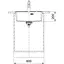 Кухонна мийка Franke Maris, фраграніт, прямокутник, без крил, 560х510х200мм, чаша - 1, врізна, MRG 610-52 TL, сірий сланець - мініатюра 3