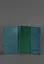 Шкіряна обкладинка для паспорта та військового квитка 1.2 зелена - мініатюра 4