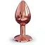 Металева анальна пробка Dorcel - Diamond Plug Rose Gold із прикрасою у вигляді кристалу S - мініатюра 2