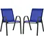 Комплект садовых стульев Costway Patio с подлокотниками синий - миниатюра 1