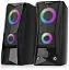 Колонки 2.0 Real-El S-107 Black, 2 x 3 Вт, USB, mini - jack 3.5 мм, RGB - подсветка (EL121100017) - миниатюра 2