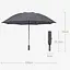 Зонтик складной автоматический RunMi 90 Points Automatic серый - миниатюра 5