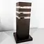 Вуличний ліхтар-стовп в корпусі кольору Coffee 30 см | Line F | Арт. 8024 30CM CF (стовп) - мініатюра 2