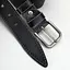 Ремінь чоловічий шкіряний чорний JK-4018 (120 см) під джинси - мініатюра 3