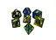 Набір кубиків Double Color Glitter 7 Dice Set - Blue-Yellow , 7 шт. (g7dglitdc08) - мініатюра 1