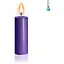 Фіолетова воскова свічка Art of Sex низькотемпературна S 10 см - мініатюра 2