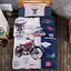 Комплект постельного белья с летним одеялом Laura Grand 100% котон - полуторный набор с наволочкой мотоцикл - миниатюра 1