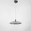 Подвесной серебряный LED светильник ENOCH с нейтральным светом в 3-х размерах Line.F Диаметр 40см - миниатюра 5