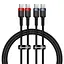 Кабели - набор из 2 штук - Baseus Cafule Type-C to Type-C 100W 2 метра (2 pcs) - миниатюра 1