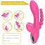 Вібратор Erospace Sweet Play Sucking Vibrator With Anal Beads A3 20.8 см рожевий - мініатюра 7