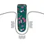 Вибратор для клитора Lovetoy Antheia Massager 8.5 см зеленый - миниатюра 6