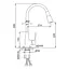 Змішувач для кухні Frap з гнучким виливом F4471-6 - мініатюра 6