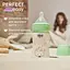 Бутылочка для кормления Chicco Perfect Easy стеклянная с силиконовой соской 0+, 150 мл зеленая (20251.30) - миниатюра 2