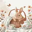 Картина по номерам "Кролик и фарфор" Art Craft 11724-AC 40х40 см - миниатюра 1