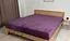 Простыня Флис пудрово-лиловая, теплая мягкая простыня 200 x 230 см для кровати - миниатюра 1