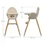 Стульчик для кормления 2 в 1 Kinderkraft Fini 2 Beige (KHFINI02BEG0000) - миниатюра 8