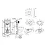 Комплект 4 в 1: Инсталляция Grohe Rapid SL 3 в 1 38772001 + Унитаз безободочный Kroner Armada WHI513636 RIMLESS с сиденьем Slim Duroplast / Soft-close / Quick relase (38772001KA513636) - миниатюра 2