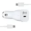 Автомобільний зарядний пристрій Samsung Single Port Car Charger Type-C Port 25W With Cabble Type-C High c0py Білий (без упаковкb) - мініатюра 1