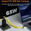 Кабель Ronpin 4-в-1 65W спиральный для быстрой зарядки USB Type-C Lightning Micro-USB - миниатюра 4
