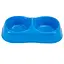 Миска двойная для корма и воды MPS Maya Double S Miz Col. 11.5×21.5x6 см  - миниатюра 6