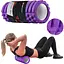 Роллер массажер (валик, ролик) Hop-Sport EVA 33см HS-A033YG фиолетовый - миниатюра 5