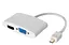 Конвертор-перехідник з mini Display Port (тато) на HDMI/VGA (мама) 30 cm - мініатюра 1