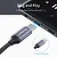 Адаптер Essager USB Type C 3,5 Jack/USB C 3,5 мм AUX для навушників (EZJE01-0G) - мініатюра 3