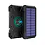 Зовнішній акумулятор power bank Solar PN-W12 20000 mAh із сонячною панеллю зовнішня батарея 18W - мініатюра 1