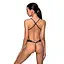 Боди из эко-кожи с ремешками и перфорацией Passion Tamaris Body black L/XL - миниатюра 2
