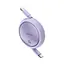 Кабель Baseus Free2Draw Mini Retractable Charging Cable Type-C to Type-C 100W 1m Nebula Purple - мініатюра 4