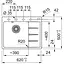 Кухонна мийка Franke Centro, фраграніт, прямокутник, з крилом, 620х500х200мм, чаша - 1, врізна, CNG 611-62 TL, сірий сланець - мініатюра 3