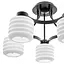 Люстра стельова Brille класична E27 60W BK (BR-01461C/5) - мініатюра 2