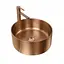 Умивальник Platinum Handmade PVD мідний 380x380 мм з нержавіючої сталі, Теплий захід - мініатюра 5