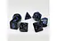 Набор кубиков Opaque 7 Dice Set - Black (w-blue) , 7 шт. (g7dopaq12) - миниатюра 3