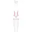 Эротический костюм зайки Obsessive Bunny suit 4 pcs costume pink L/XL - миниатюра 6