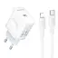 Сетевое зарядное устройство с кабелем Borofone BA99A Breeze single port PD20W charger set(C to iP) белый - миниатюра 1