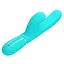 Вибратор-кролик Pretty Love Twinkled Tenderness Perdita 22.8 см бирюзовый - миниатюра 5